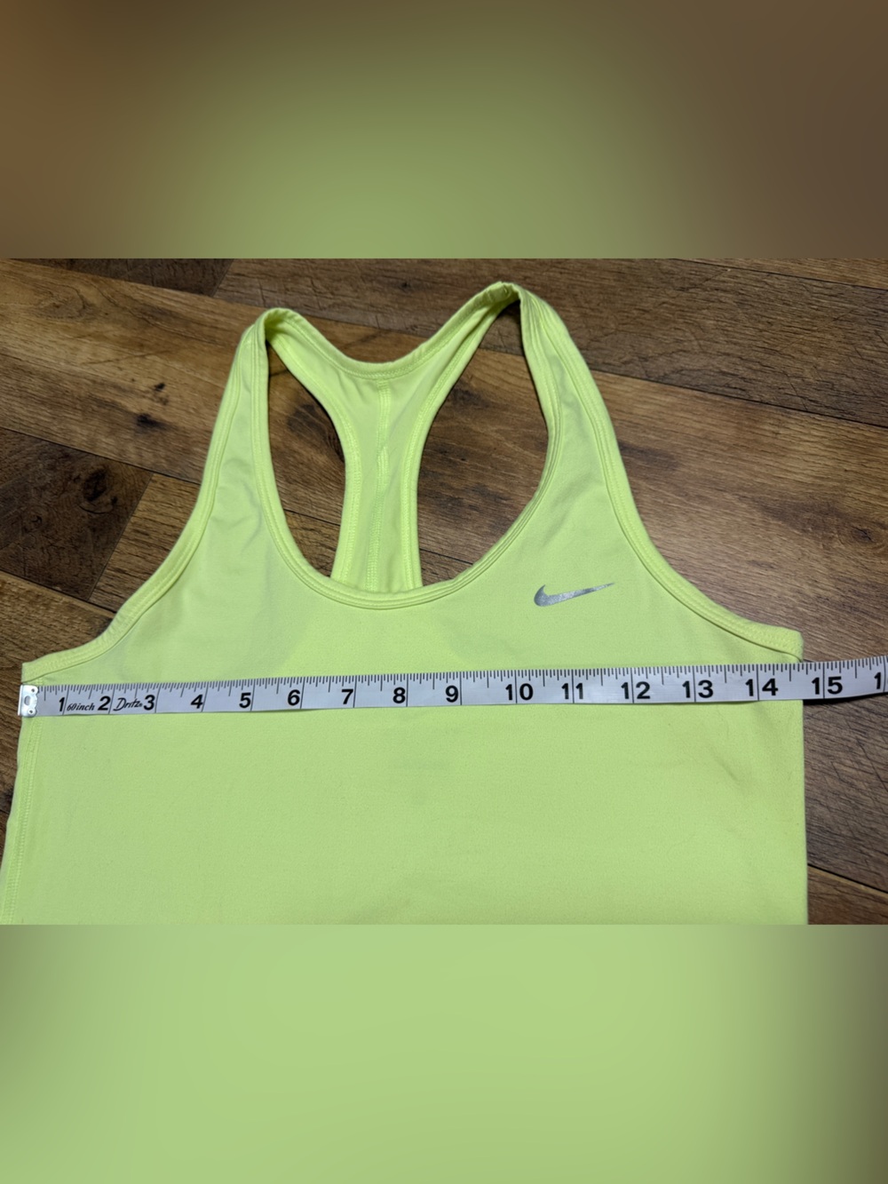 Nike Racerback Athletic Tank Top Neon Lime Volt Green Size Medium - Picture 5 of 9